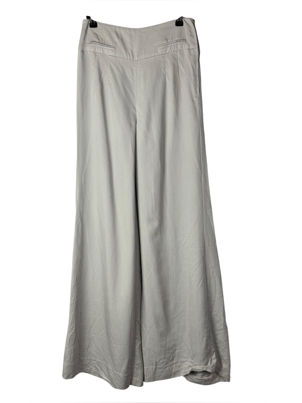 J. Crew 365 Gray Full Length High Rise Wide Leg Tencel Dobby Pant 2